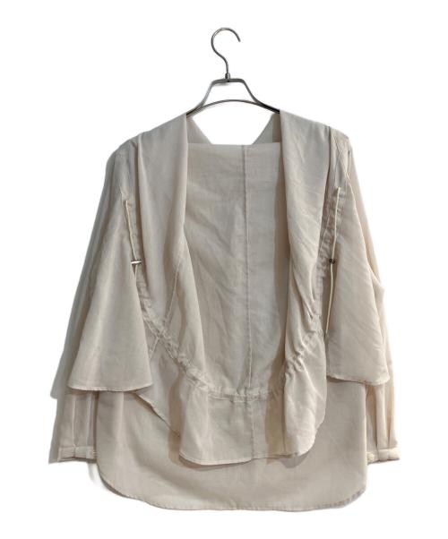 MURRAL（ミューラル）MURRAL (ミューラル) Float hood shirt/フロート・フード・シャツ ベージュ サイズ:FREEの古着・服飾アイテム