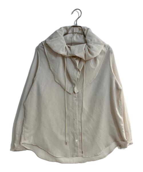 MURRAL（ミューラル）MURRAL (ミューラル) Float hood shirt/フロート・フード・シャツ ベージュ サイズ:FREEの古着・服飾アイテム