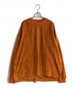 TIGHTBOOTH PRODUCTIONタイトブースプロダクション）の古着「POPPY SUEDE LS TOP」｜ブラウン
