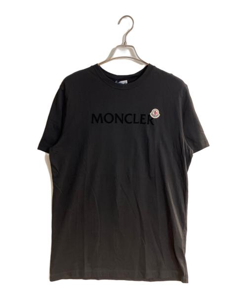 MONCLER（モンクレール）MONCLER (モンクレール) logo patch T-shirt ブラック サイズ:XLの古着・服飾アイテム