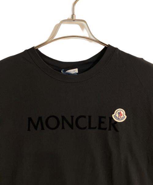 MONCLER（モンクレール）MONCLER (モンクレール) logo patch T-shirt ブラック サイズ:XLの古着・服飾アイテム