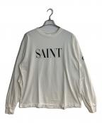 SAINT MICHAEL×DIRTY FUCKERセントマイケル）の古着「LS TEE/SAINT」｜ホワイト