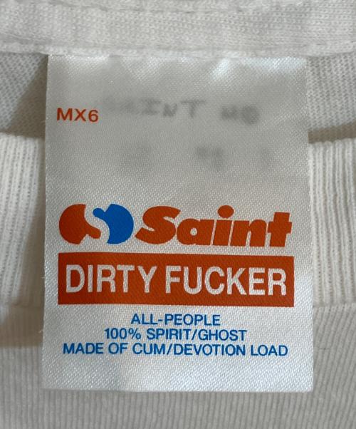 SAINT MICHAEL（セントマイケル）SAINT MICHAEL (セントマイケル) DIRTY FUCKER LS TEE/SAINT ホワイト サイズ:Ｌの古着・服飾アイテム