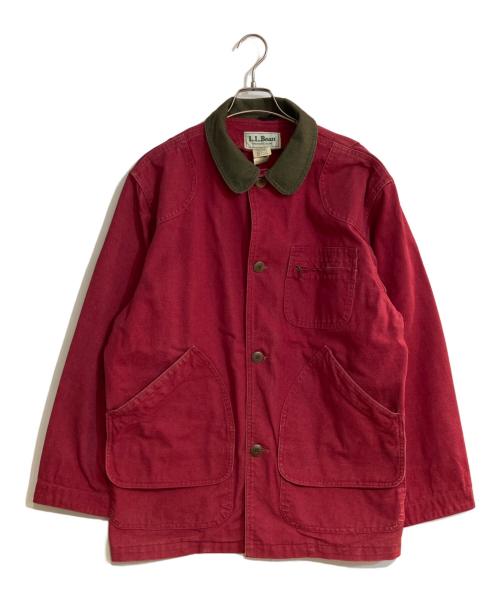 L.L.Bean（エルエルビーン）L.L.Bean (エルエルビーン) コーデュロイカラーハンティングジャケット レッド サイズ:Mの古着・服飾アイテム