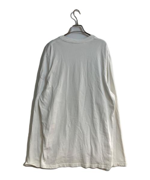 MONCLER（モンクレール）MONCLER (モンクレール) 長袖ロゴカットソー ホワイト サイズ:XLの古着・服飾アイテム
