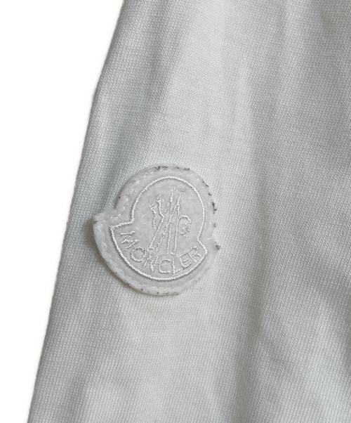 MONCLER（モンクレール）MONCLER (モンクレール) 長袖ロゴカットソー ホワイト サイズ:XLの古着・服飾アイテム