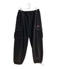 stussy（ステューシー）の古着「スウェットカーゴパンツ」｜ブラック