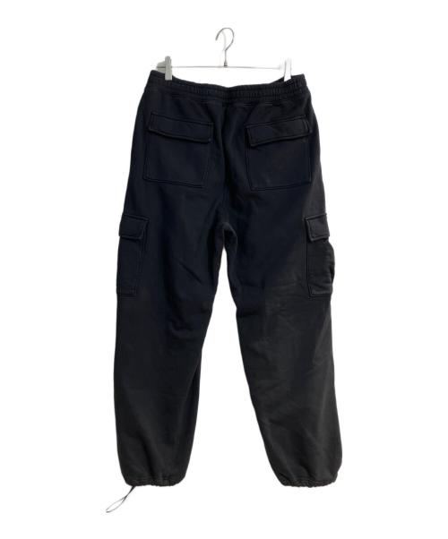 stussy（ステューシー）stussy (ステューシー) スウェットカーゴパンツ ブラック サイズ:Lの古着・服飾アイテム