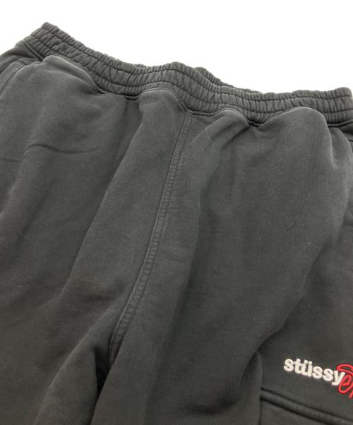 stussy（ステューシー）stussy (ステューシー) スウェットカーゴパンツ ブラック サイズ:Lの古着・服飾アイテム