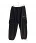 stussy（ステューシー）の古着「スウェットカーゴパンツ」｜ブラック