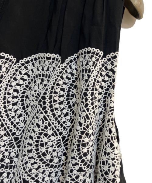 HER LIP TO（ハーリップトゥ）Her lip to (ハーリップトゥ) Scala Lace-Trimmed Dress ブラック サイズ:Ｓの古着・服飾アイテム