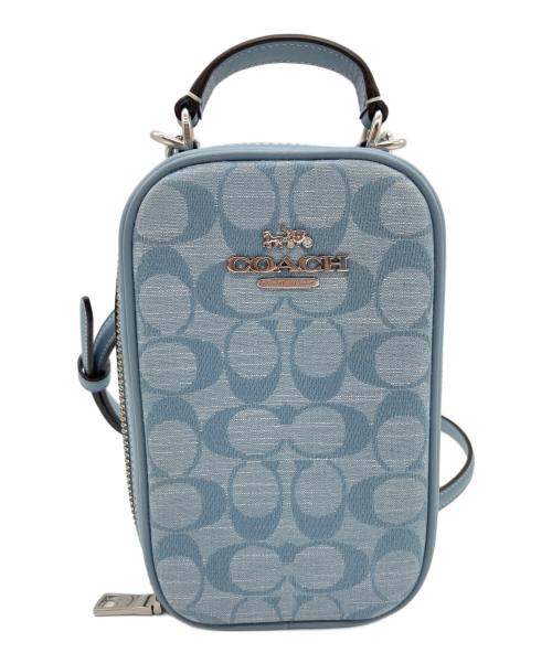 COACH（コーチ）COACH (コーチ) エヴァフォーンクロスボディ スカイブルーの古着・服飾アイテム