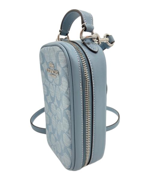 COACH（コーチ）COACH (コーチ) エヴァフォーンクロスボディ スカイブルーの古着・服飾アイテム