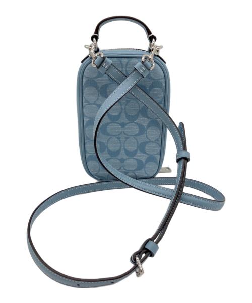 COACH（コーチ）COACH (コーチ) エヴァフォーンクロスボディ スカイブルーの古着・服飾アイテム