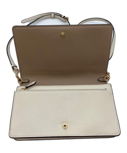 COACH（コーチ）COACH (コーチ) アンナ2WAYクラッチバッグ アイボリーの古着・服飾アイテム