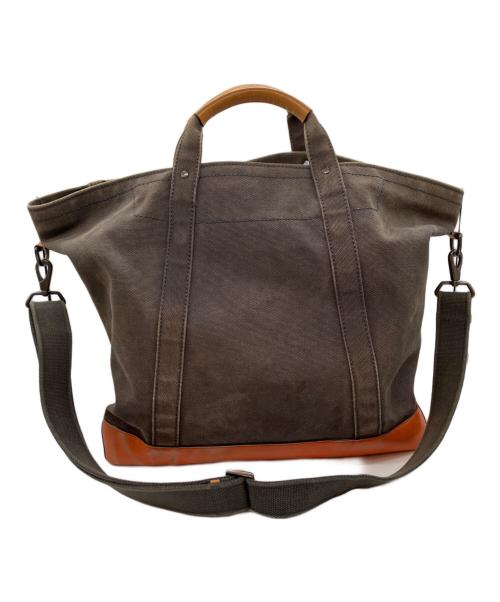 COACH（コーチ）COACH (コーチ) ウォッシュド キャンバス ビーチ トート カーキ×オレンジの古着・服飾アイテム