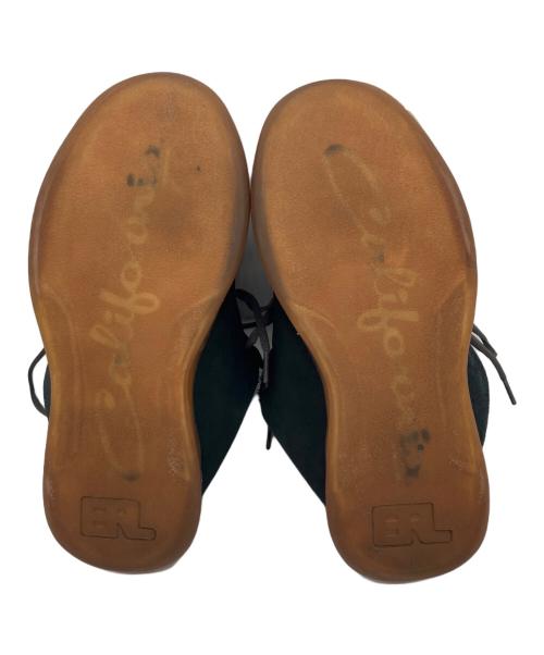 ERL（イーアールエル）ERL (イーアールエル) SUEDE VAMP SKATE SNEAKER LEA ブラック サイズ:11の古着・服飾アイテム