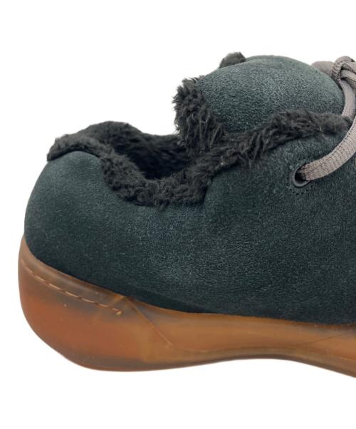 ERL（イーアールエル）ERL (イーアールエル) SUEDE VAMP SKATE SNEAKER LEA ブラック サイズ:11の古着・服飾アイテム