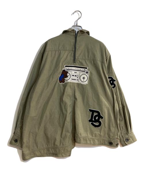 DOUBLE STANDARD CLOTHING（ダブルスタンダードクロージング）DOUBLE STANDARD CLOTHING (ダブルスタンダードクロージング) ロゴミリタリージャケット グリーン サイズ:Fの古着・服飾アイテム
