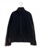 PRADA SPORTSプラダスポーツ）の古着「ナイロン×フリースジャケット」｜ブラック