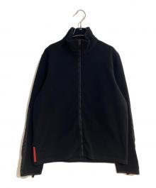 PRADA SPORTS（プラダスポーツ）の古着「ナイロン×フリースジャケット」｜ブラック