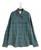 VISVIMビズビム）の古着「LUMBER CHECK L/S/ランバーチェックロングスリープシャツ」｜グリーン