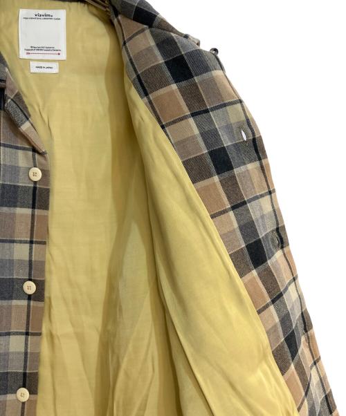 VISVIM（ビズビム）VISVIM (ビズビム) KEESEY CHECK DOWN JKT ベージュ サイズ:2の古着・服飾アイテム