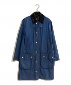 Barbourバブアー）の古着「SL ボーダー オイルドコート」｜ブルー