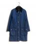 Barbour（バブアー）の古着「SL ボーダー オイルドコート」｜ブルー
