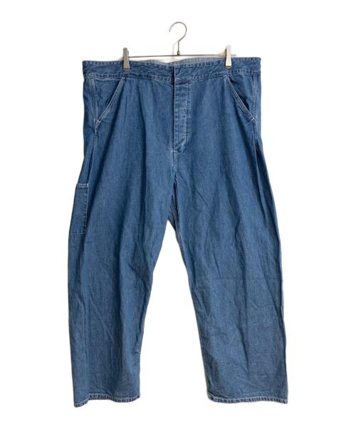 Unlikely（アンライクリー）Unlikely (アンライクリー) Unlikely Chopped Coverall Bottoms（アンライクリー チャップド カバーオール ボトムス） インディゴ サイズ:XLの古着・服飾アイテム