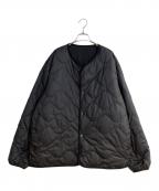 nanamicaナナミカ）の古着「Reversible Down Cardigan/リバーシブル ダウン カーディガン」｜ブラック