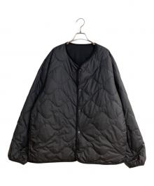 nanamica（ナナミカ）の古着「Reversible Down Cardigan/リバーシブル ダウン カーディガン」｜ブラック
