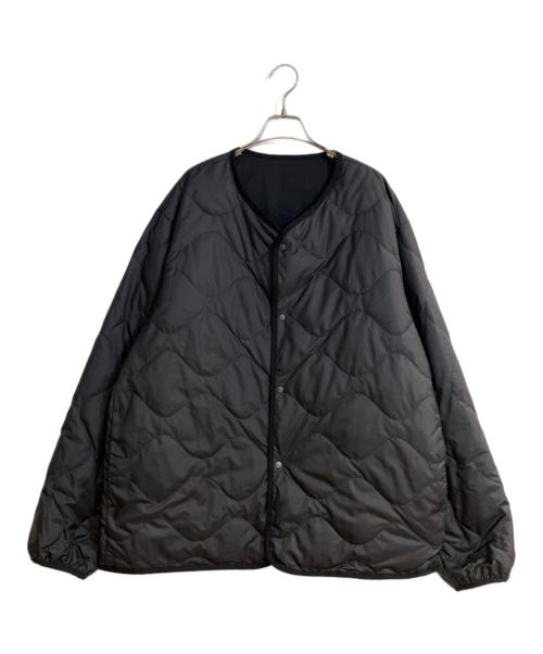 nanamica（ナナミカ）nanamica (ナナミカ) Reversible Down Cardigan/リバーシブル ダウン カーディガン ブラック サイズ:XLの古着・服飾アイテム