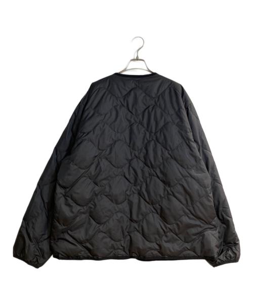 nanamica（ナナミカ）nanamica (ナナミカ) Reversible Down Cardigan/リバーシブル ダウン カーディガン ブラック サイズ:XLの古着・服飾アイテム