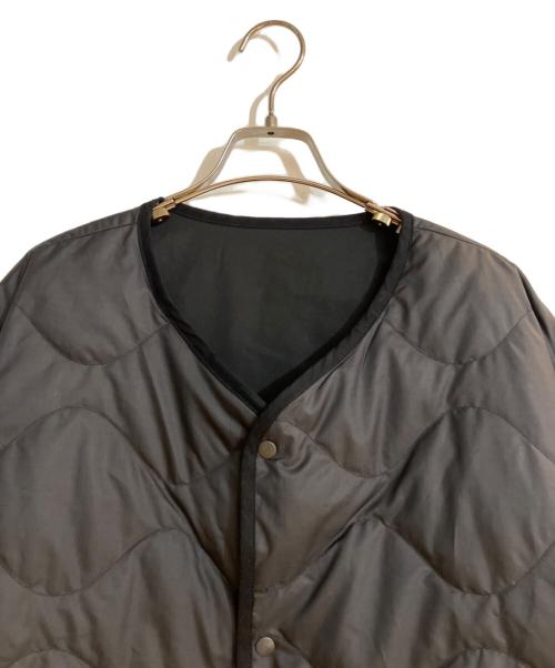 nanamica（ナナミカ）nanamica (ナナミカ) Reversible Down Cardigan/リバーシブル ダウン カーディガン ブラック サイズ:XLの古着・服飾アイテム
