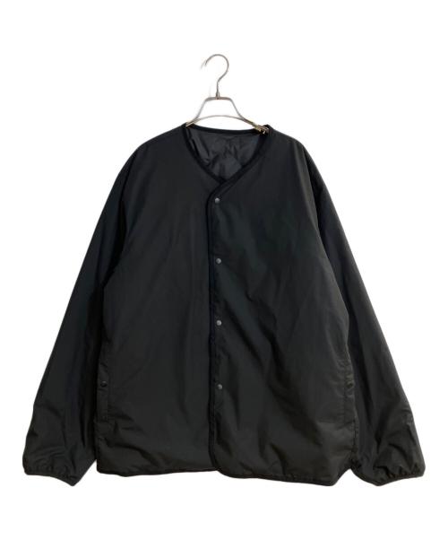 nanamica（ナナミカ）nanamica (ナナミカ) Reversible Down Cardigan/リバーシブル ダウン カーディガン ブラック サイズ:XLの古着・服飾アイテム