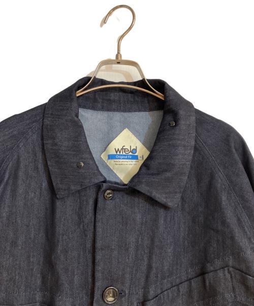 WFELD（フェルド）WFELD (フェルド) FlexDura Denim Coverall/フレックスデュラ デニム カバーオール インディゴ サイズ:XLの古着・服飾アイテム