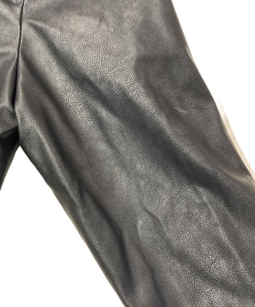Calvin Klein Jeans（カルバンクラインジーンズ）Calvin Klein Jeans (カルバンクラインジーンズ) フェイクレザーボンバージャケット ブラック サイズ:Mの古着・服飾アイテム
