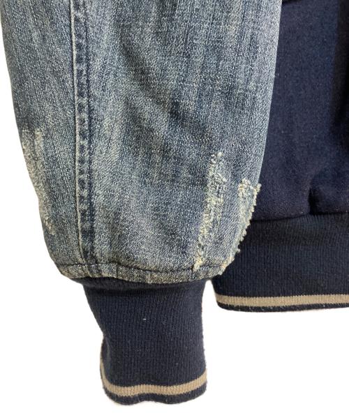 DIESEL（ディーゼル）DIESEL (ディーゼル) ダメージ加工スタジャン ネイビー サイズ:XSの古着・服飾アイテム