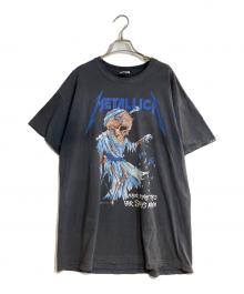 FRUIT OF THE LOOM（フルーツオブザルーム）の古着「PUSHEAD Their Money Tips Her Scales Again T-SHIRT/パスヘッド ゼア マニー チップス ハー スケールズ アゲイン ティーシャツ」｜グレー
