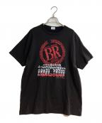 WEBERウェーバー）の古着「バトルロワイヤルプリントTシャツ」｜ブラック
