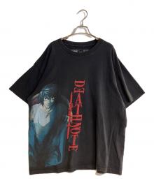 DEATH NOTE（デスノート）の古着「LプリントコットンTシャツ」｜ブラック