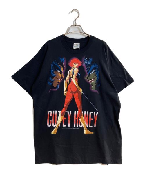 SCREEN STARS（スクリーンズスターズ）SCREEN STARS (スクリーンズスターズ) cutie honeyプリントTシャツ/キューティーハニー ブラック サイズ:XLの古着・服飾アイテム