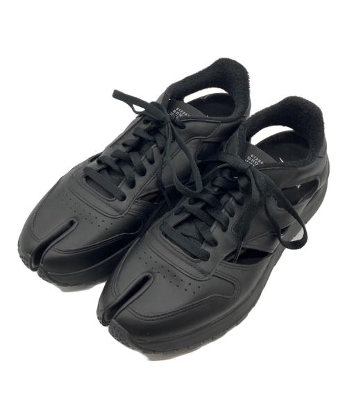 Maison Margiela（メゾンマルジェラ）Maison Margiela (メゾンマルジェラ) REEBOK (リーボック) Classic Leather Tabi DQ ブラック サイズ:27.5㎝の古着・服飾アイテム