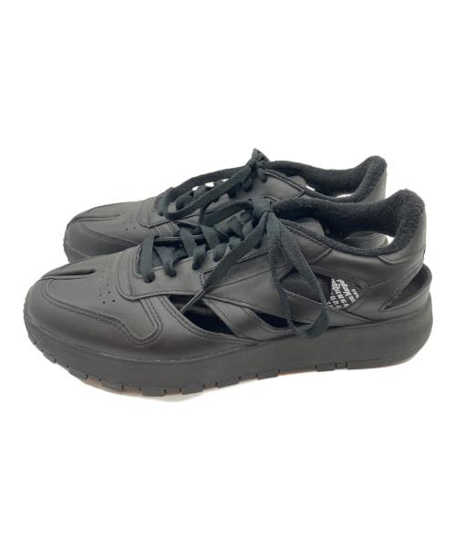 Maison Margiela（メゾンマルジェラ）Maison Margiela (メゾンマルジェラ) REEBOK (リーボック) Classic Leather Tabi DQ ブラック サイズ:27.5㎝の古着・服飾アイテム