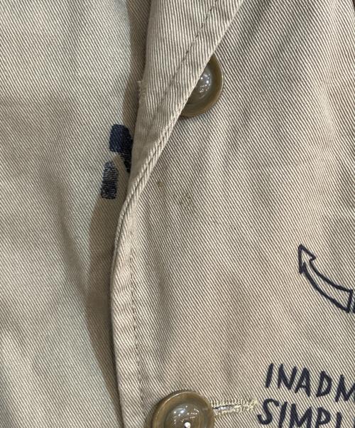 Engineered Garments（エンジニアド ガーメンツ）Engineered Garments (エンジニアド ガーメンツ) BEDFORD JACKET -GRAFFITI PRINT FLAT TWILL- ベージュ サイズ:XSの古着・服飾アイテム