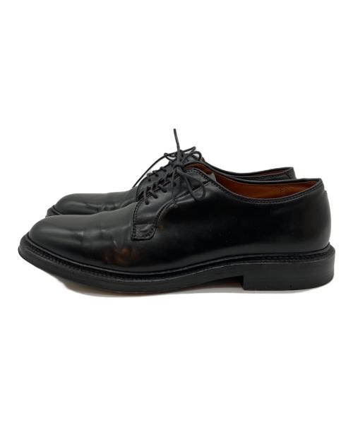 Alden（オールデン）Alden (オールデン) コードバンプレーントゥシューズ ブラック サイズ:8 D (ヒールＢ)の古着・服飾アイテム