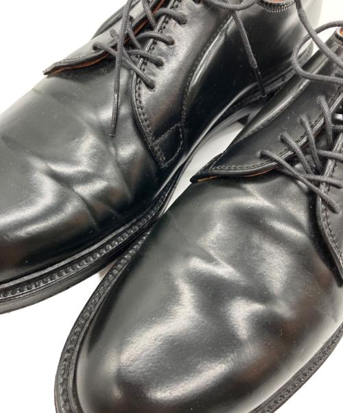 Alden（オールデン）Alden (オールデン) コードバンプレーントゥシューズ ブラック サイズ:8 D (ヒールＢ)の古着・服飾アイテム