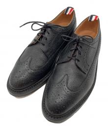 Thom Browne（トムブラウン）の古着「トリコロールウィングチップシューズ」｜ブラック