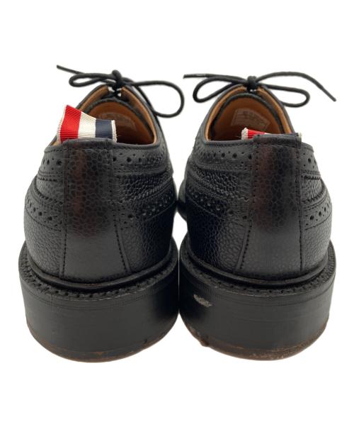 Thom Browne（トムブラウン）Thom Browne (トムブラウン) トリコロールウィングチップシューズ ブラック サイズ:8.5の古着・服飾アイテム